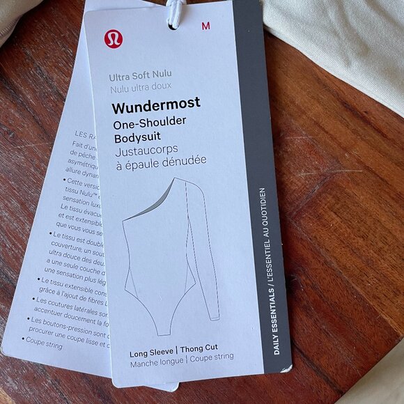 Lululemon Wundermost Ultra-Soft Nulu Long-Sleeve One-Shoulder Bodysuit - Picture 4 of 4